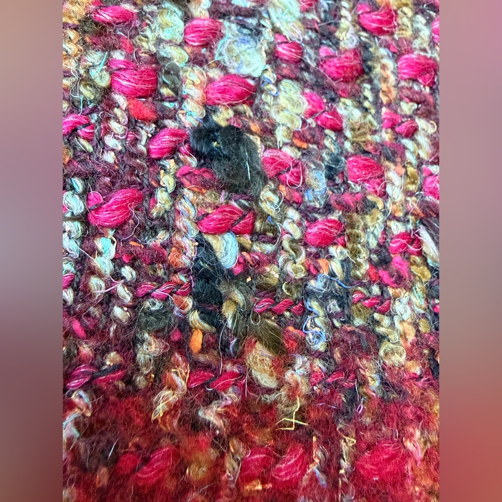 Alberta Ferretti Multicolor Tweed A-Line Skirt USA size 4 - Picture 7 of 17